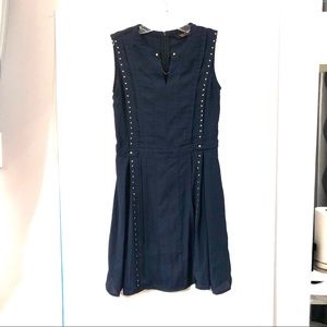 Stud Chain Sleeveless Dress High Quality Size S